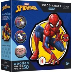 Explore the best puzzle in our collection Wooden puzzle 50 Spiderman Power TREFL (5900511202045)