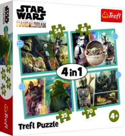 Explore the best puzzle in our collection Mandalorian Star Wars Trefl 4in1 puzzle (5900511343977)