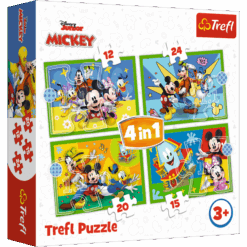 Explore the best puzzle in our collection Puzzle 4in1 12 +15+20+24 pieces Among Trefl’s friends (5900511346169)