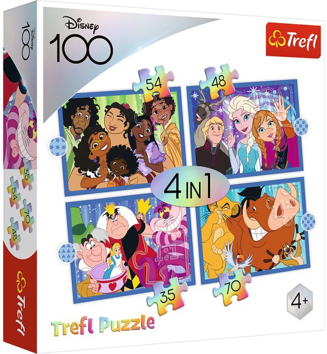 Explore the best puzzle in our collection Puzzle 4in1 35+48+54+70 pieces The fun world of Disney Trefl (5900511346183)