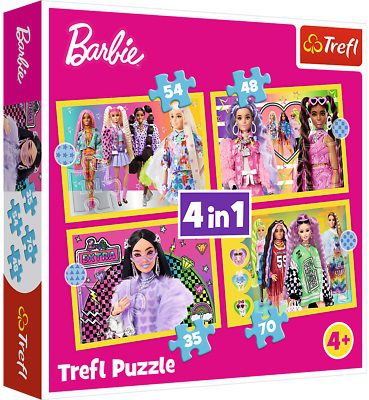 Explore the best puzzle in our collection Puzzle 4in1 The fun world of Barbie TREFL (5900511346268)