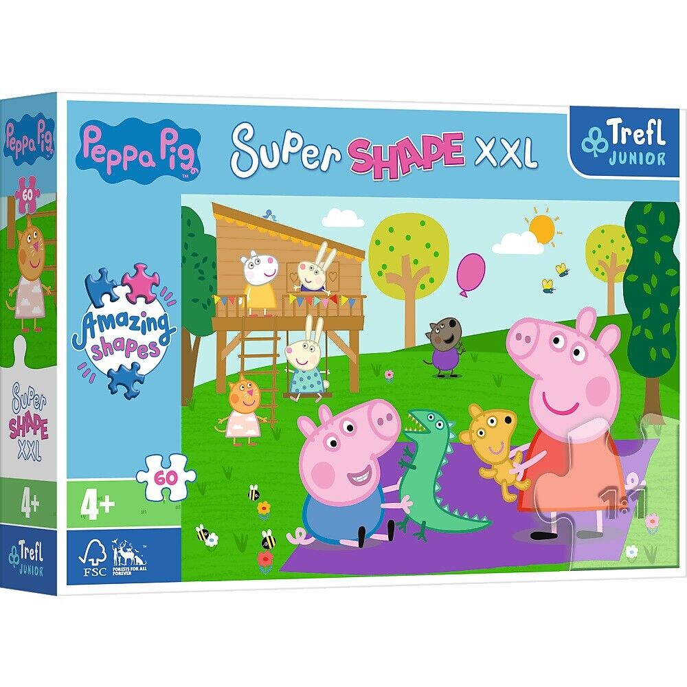 Explore the best puzzle in our collection Puzzle Super Shape XXL 60 pcs. Peppa Pig Clubs (5900511500110)