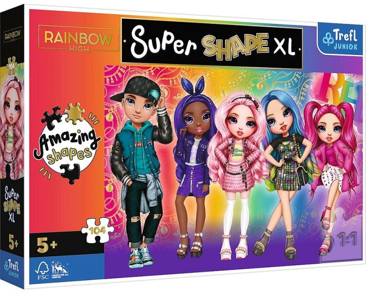 Explore the best puzzle in our collection Puzzle 104 pieces Super Shape XL Stylish Rainbow High Clubs (5900511500158)