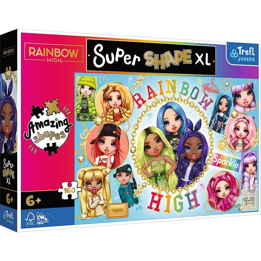 Explore the best puzzle in our collection Puzzle 160 pieces XL Colorful Rainbow High Clubs (5900511500271)