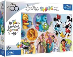 Explore the best puzzle in our collection Puzzle 160 pieces Super Shape XL The colorful world of Disney Trefl (5900511500332)