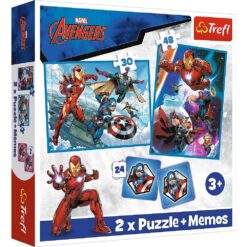 Explore the best puzzle in our collection 2in1 puzzle + memos – Heroes in action TREFL (5900511933338)