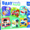 Explore the best puzzle in our collection Puzzle 2x3x4x5x6 pieces Baby Progressive Professions and vehicles Trefl (5900511440010)