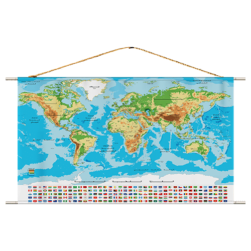 Best Book in Kalimat BookStore (World Map Poster – Arabic Version) '6223006027329' (كتب)