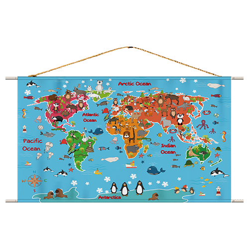 Explore the best puzzle in our collection Animals Map (6223006027336)