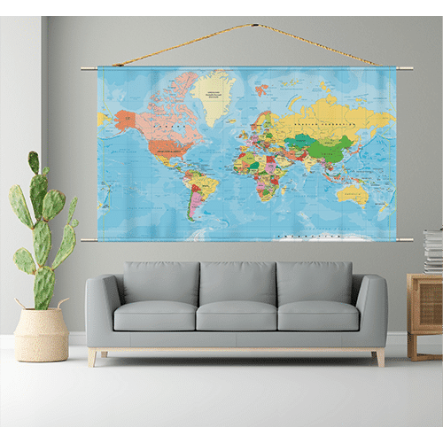 Explore the best puzzle in our collection World Map Poster (622300607312)