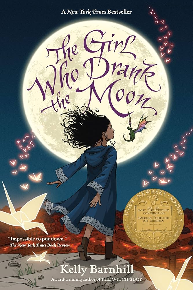 Top English children's book at Kalimat Bookstore – 'The Girl Who Drank the Moon (Winner of the 2017 Newbery Medal)' (SKU: 9781616207465) (كتب اطفال باللغة الانجليزية)