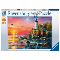 Explore the best puzzle in our collection Ravensburger – 500 Piece – Lighthouse at Sunset (4005556165810)