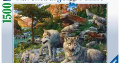 Explore the best puzzle in our collection Ravensburger Puzzle 1500 Piece Wolves In Spring (4005556165988)
