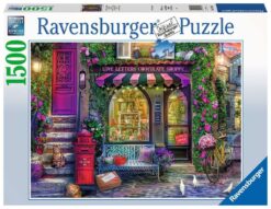 Explore the best puzzle in our collection Ravensburger – 1500 Piece – Love Letters Chocolate Shop (4005556171361)