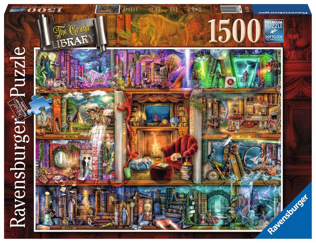 Explore the best puzzle in our collection Ravensburger – 1500 Piece – The Grand Library (4005556171583)
