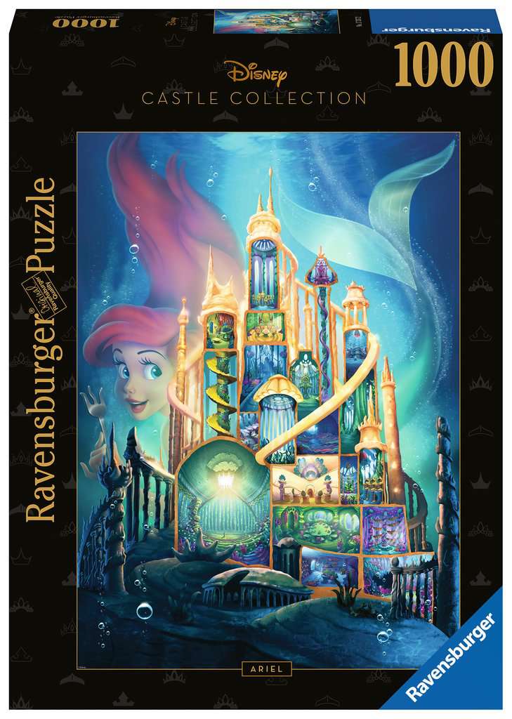 Explore the best puzzle in our collection Ravensburger Disney Castle Collection Ariel 1000 Piece Puzzle (4005556173372)