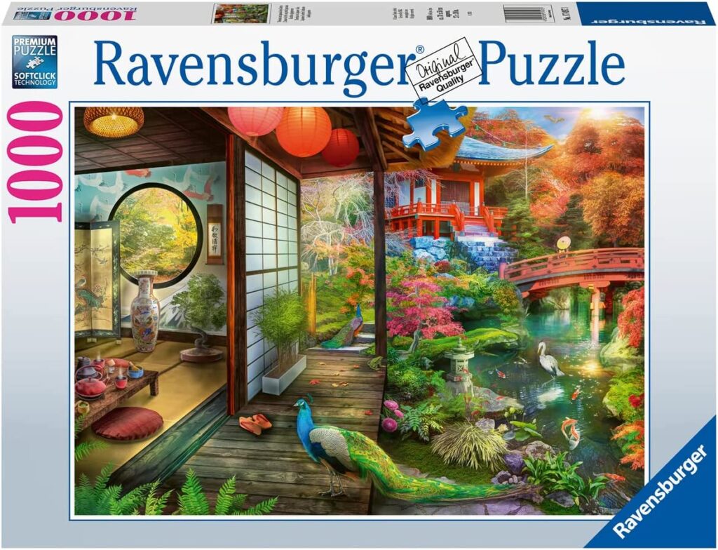 Explore the best puzzle in our collection Ravensburger Japanese Garden Teahouse 1000 Piece Puzzle (4005556174973)