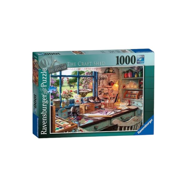 Explore the best puzzle in our collection My Haven The Craft Shed 1000 pieces puzzle (4005556195909)