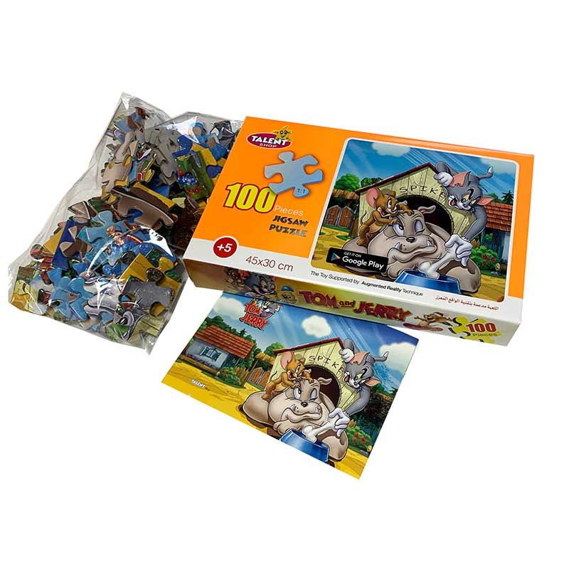 Tom and Jerry 100 Pieces Puzzle – Fun Cartoon Jigsaw for Kids