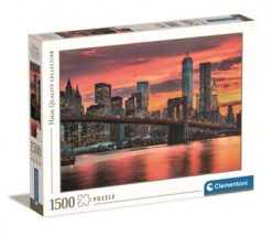 Puzzle 1500 el. HQ East River at dusk Clementoni