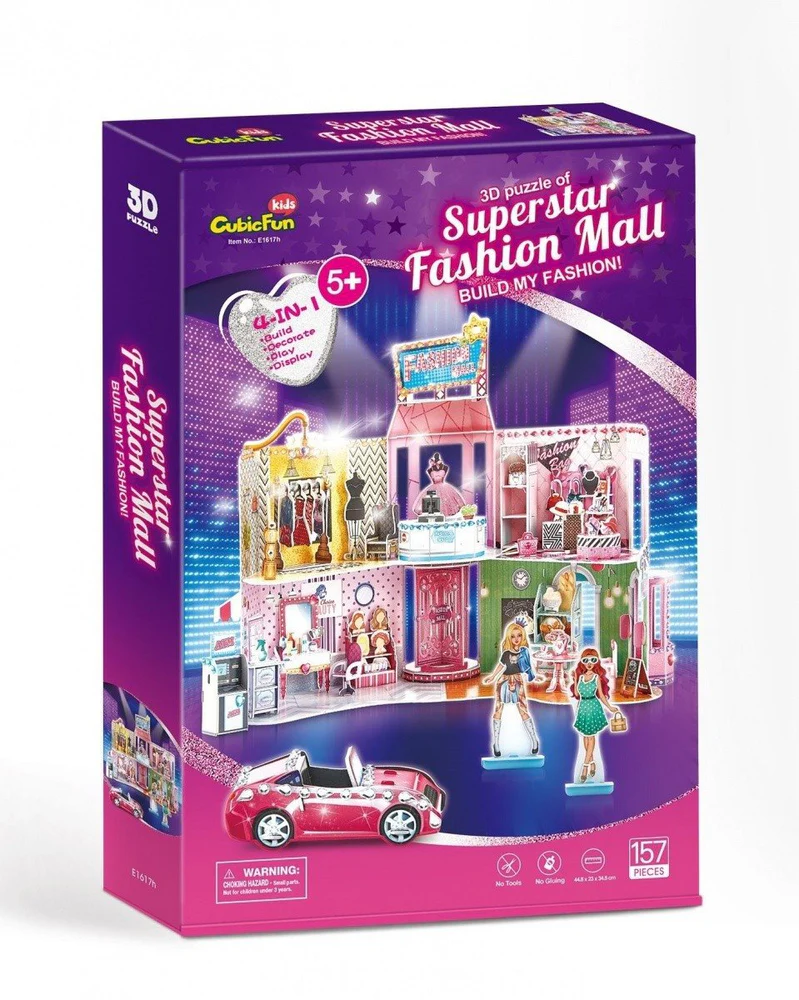 Super Star Fashion Mall 3D Jigsaw Puzzle – 157 Pcs