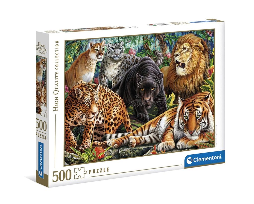 Clementoni Puzzle Wild Cats, 500pcs