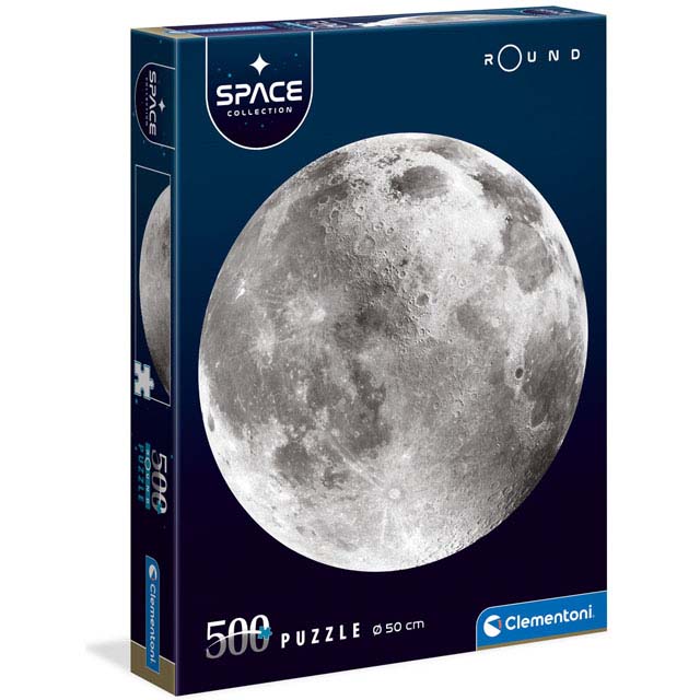 Space Collection - The Moon - 500 Piece Jigsaw Puzzle by Clementoni