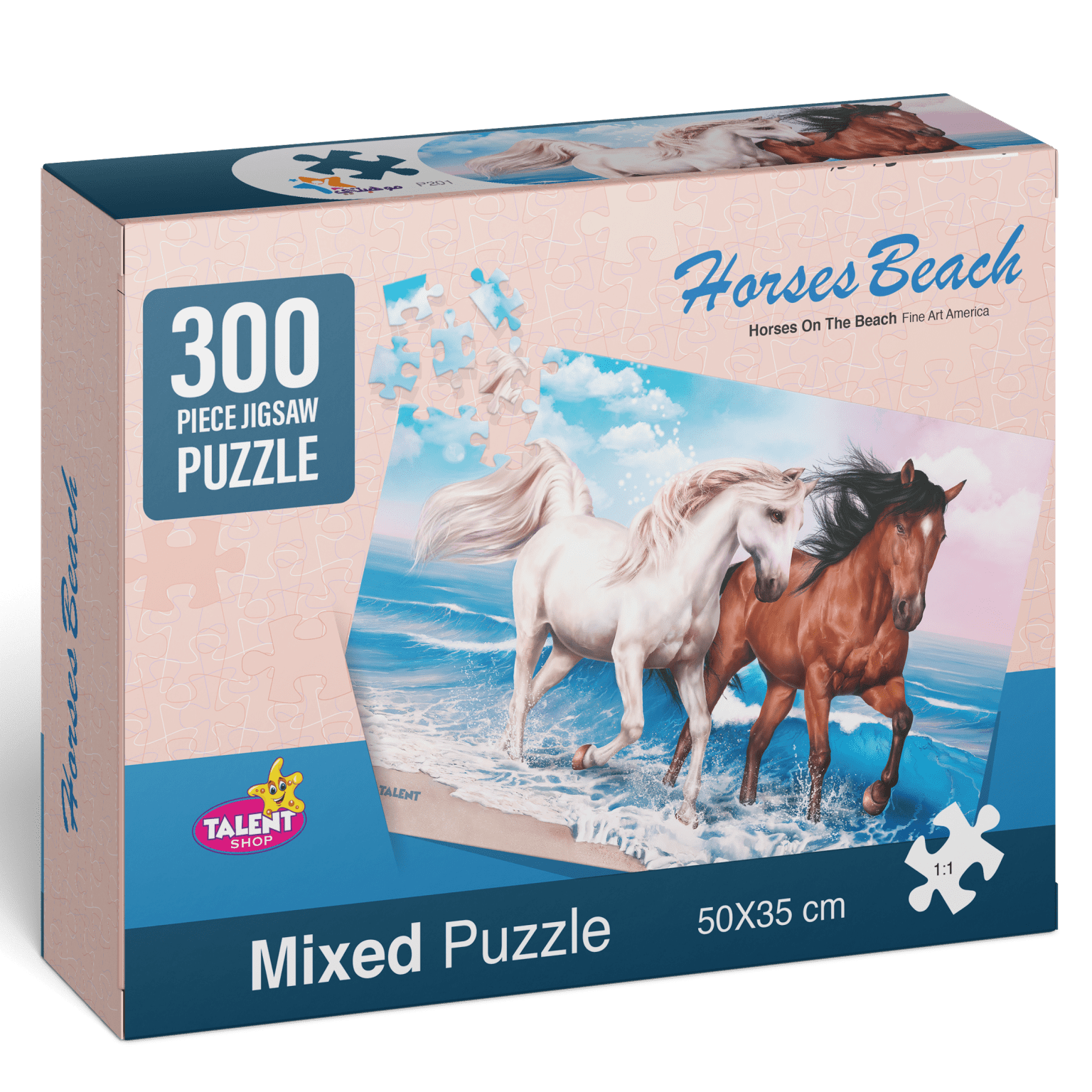 Deconstructed 300 - Beach Horse Puzzle