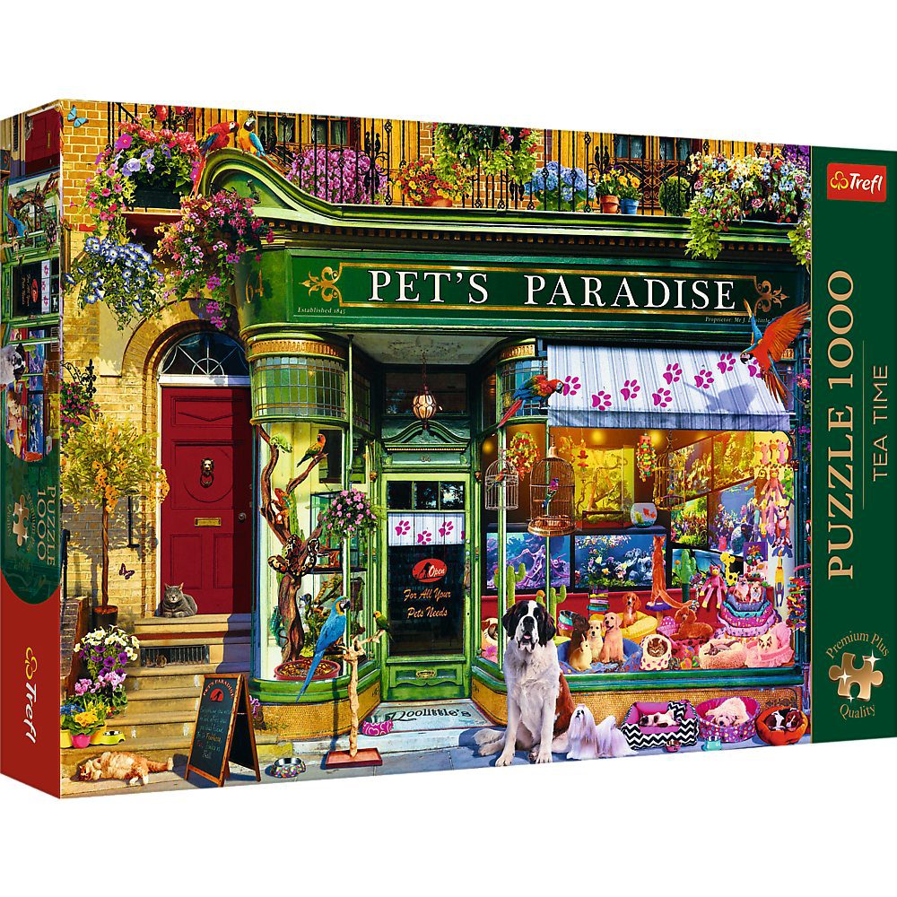 Tea Time: Pet's Paradise 1000 piece puzzle