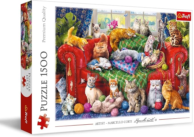 Kittens on the Sofa puzzle 1500 pieces