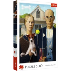 Trefl Puzzle 500 Pieces - American Gothic Dog