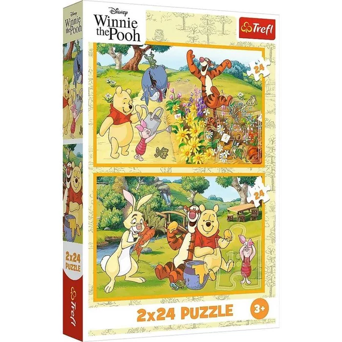 Trefl Winnie the Pooh and Friends - In the Garden - 2 x 24 piece puzzle
