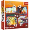 4-in-1 Puzzle - Brave Lion King (35+48+54+70 pieces) Trefl
