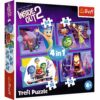 4-in-1 Puzzle - Inside Out 2 (35+48+54+70 pieces) Trefl