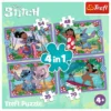 Trefl 4 in 1 puzzle (35,48,54,70 pieces) - Lilo and Stitch