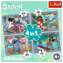 Trefl 4 in 1 puzzle (35,48,54,70 pieces) - Lilo and Stitch
