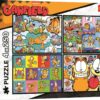 Garfield Puzzle 4 x 250 Pieces Garfield Doesn't Like Mondays