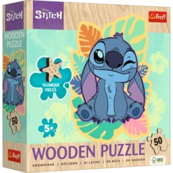 Lilo & Stitch 50-piece wooden puzzle. Happy Stitch