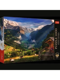 Premium Plus Lauterbrunnen Valley, Switzerland - 1000 Piece Jigsaw Puzzle