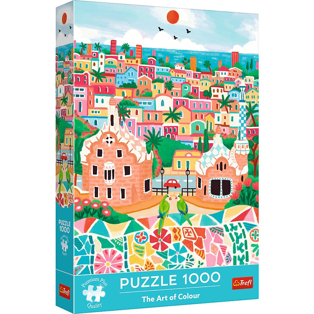 TREFL PUZZLE 1000 PIECE ART OF COLOUR BARCELONA SPAIN