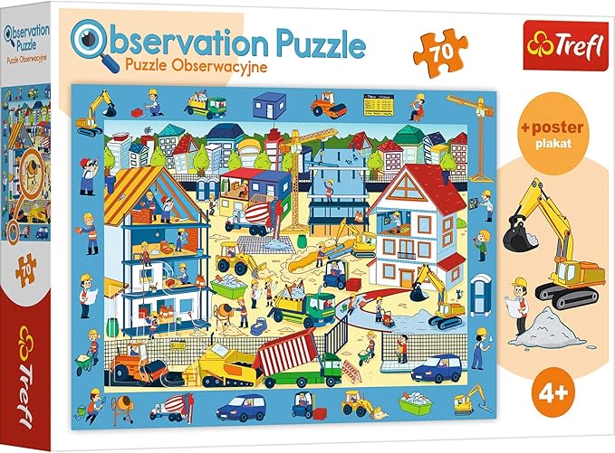 Trefl Find the picture - At the construction site - 70 piece puzzle