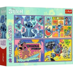 Trefl Lilo and Stitch - 4 x 250 piece puzzle
