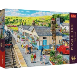 Trefl - Tea Time Train Station Premium Puzzle 1000 Pieces