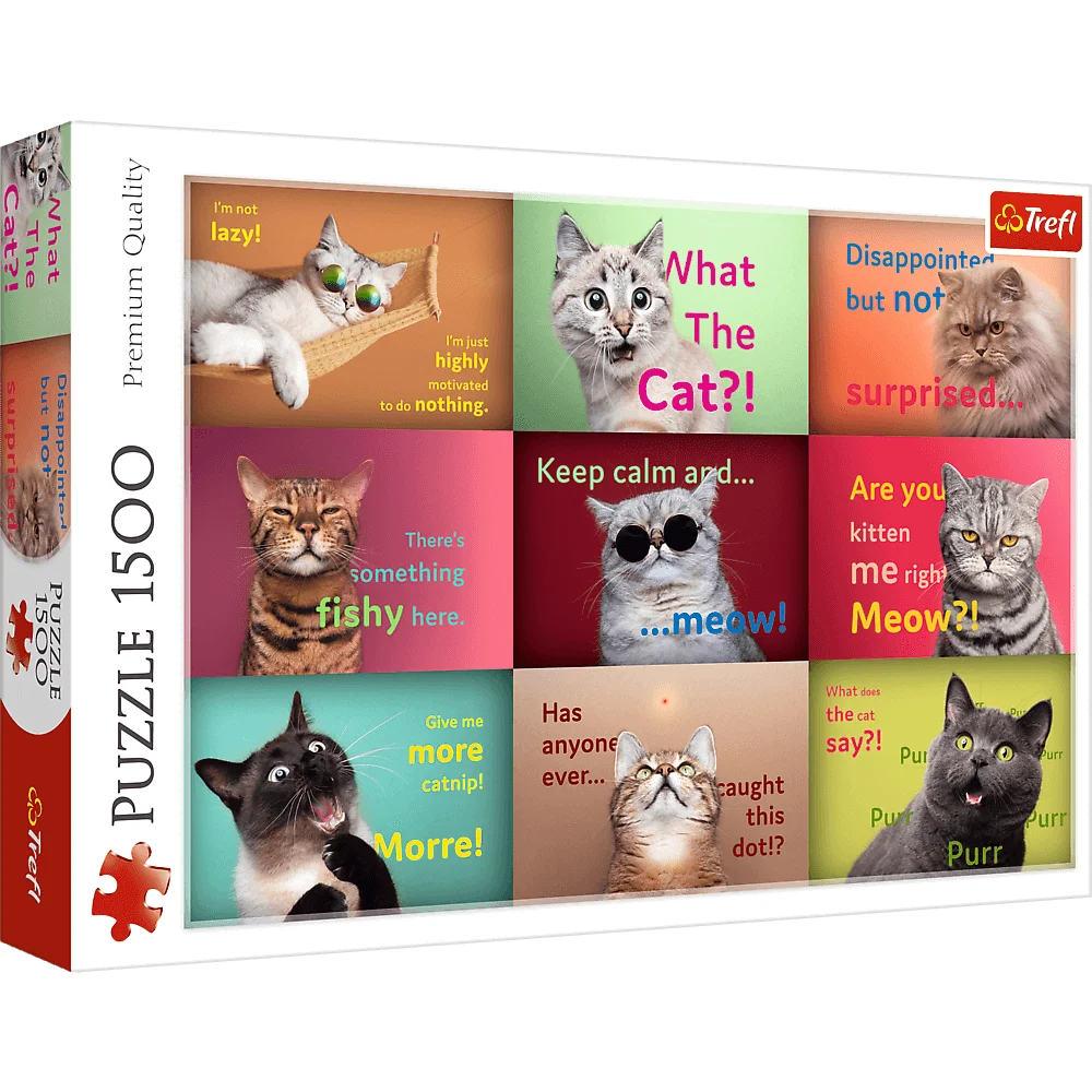 Trefl1500 Piece Puzzle Funny Cat Portraits