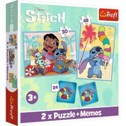 Puzzle 2in1 Happy Lilo and Stitch day + memory game
