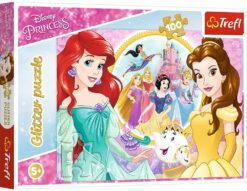 TREFL DISNEY PRINCESS Glitter puzzle, 100 pcs