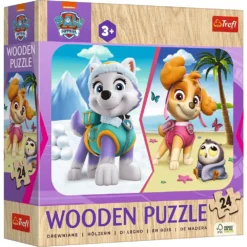 Trefl Wooden Puzzle for Kids 24 Pieces - Paw Patrol: Girls