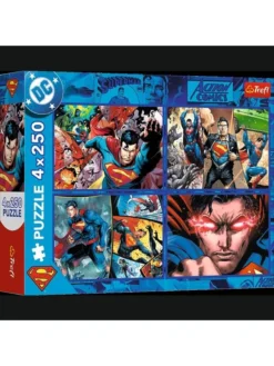 Trefl puzzles 4X250 WAMER SUPERMAN