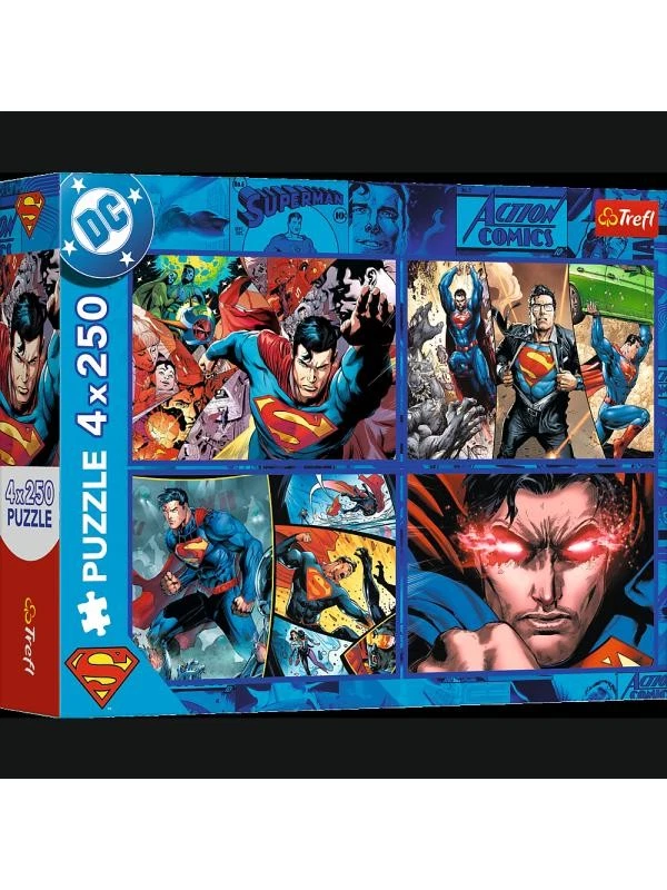 Trefl puzzles 4X250 WAMER SUPERMAN