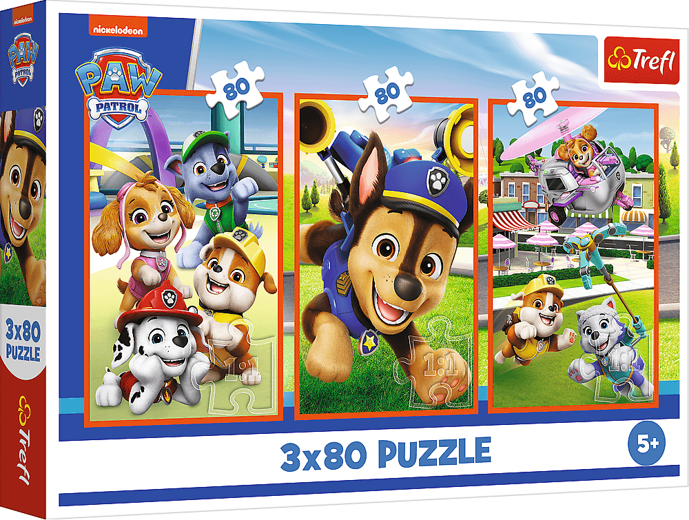 Trefl Dog Pack 3x80 Piece